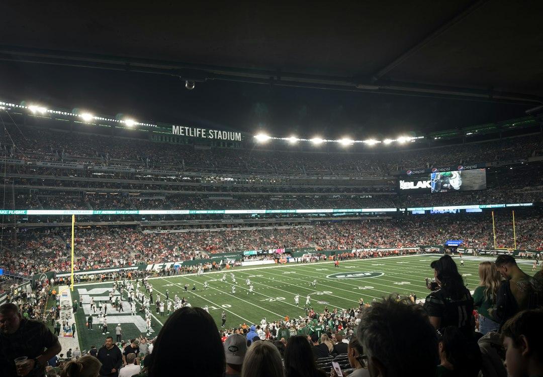 A football stadium filled with supporters on matchday
