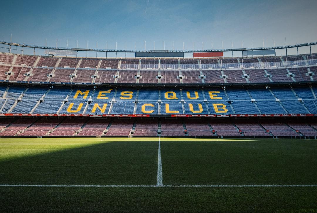A football stadium ready for a live match
