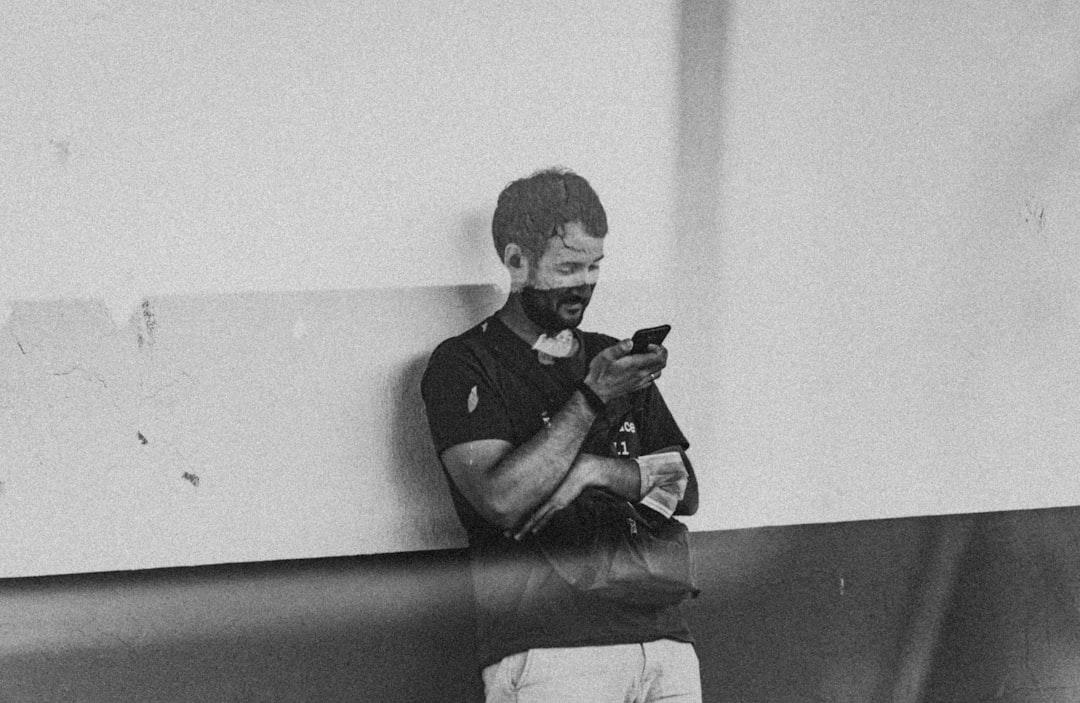 A person looking at their phone