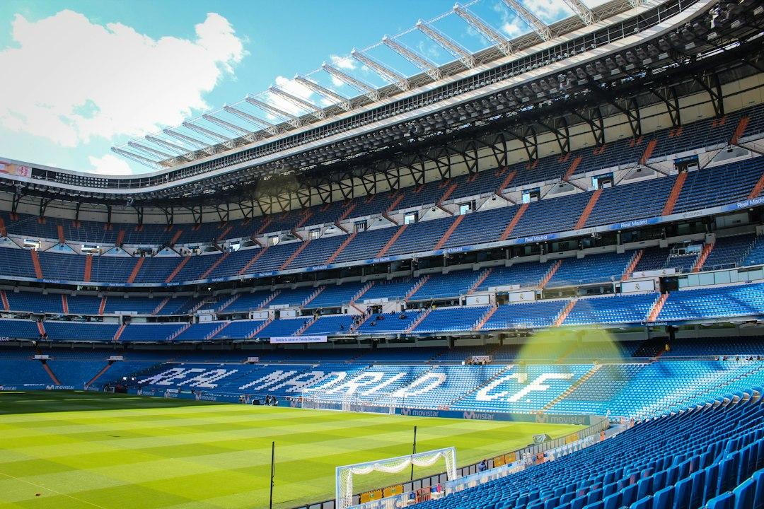 A packed football stadium on matchday